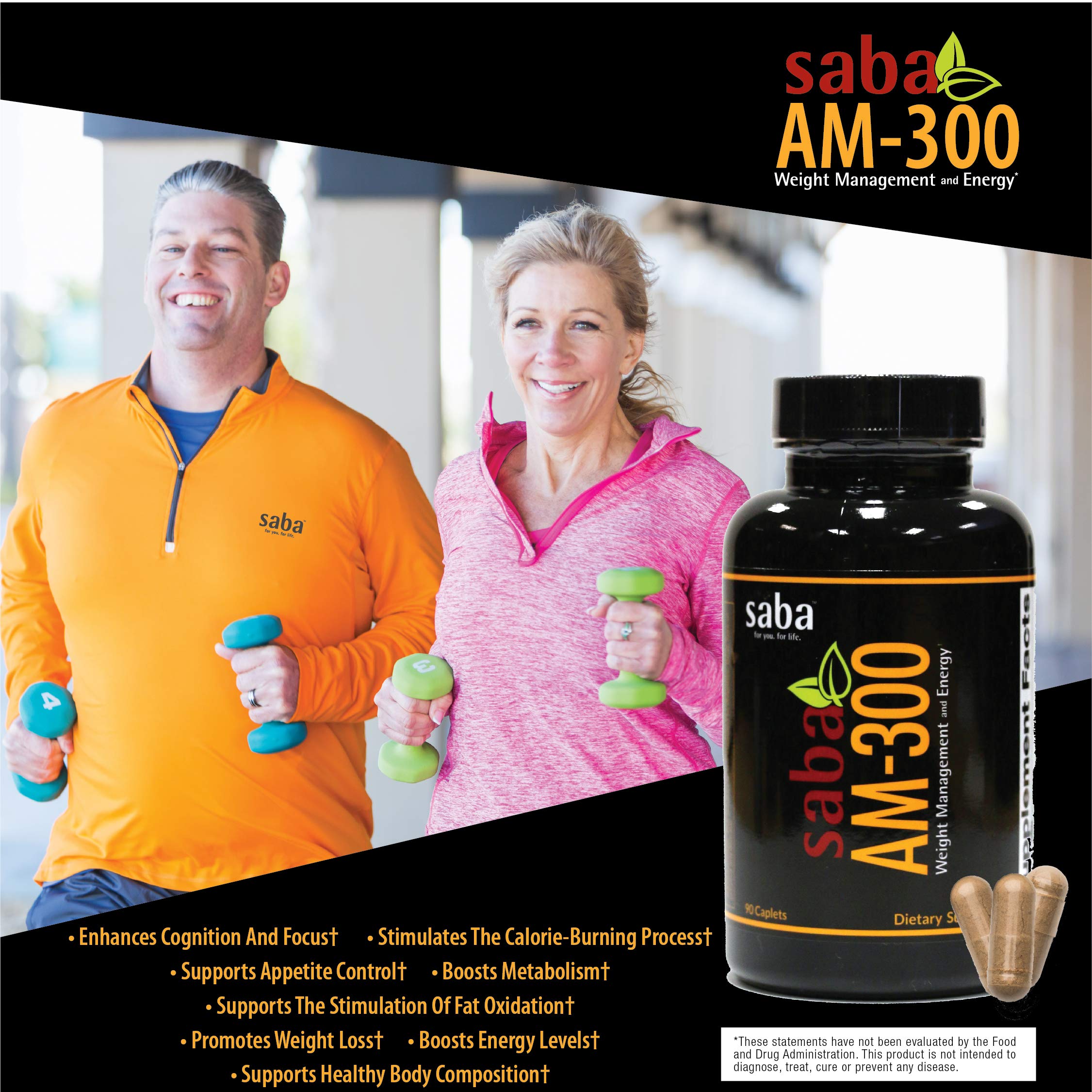 Saba AM 300 Fat Burner 90 Caplets — Amazon image 8