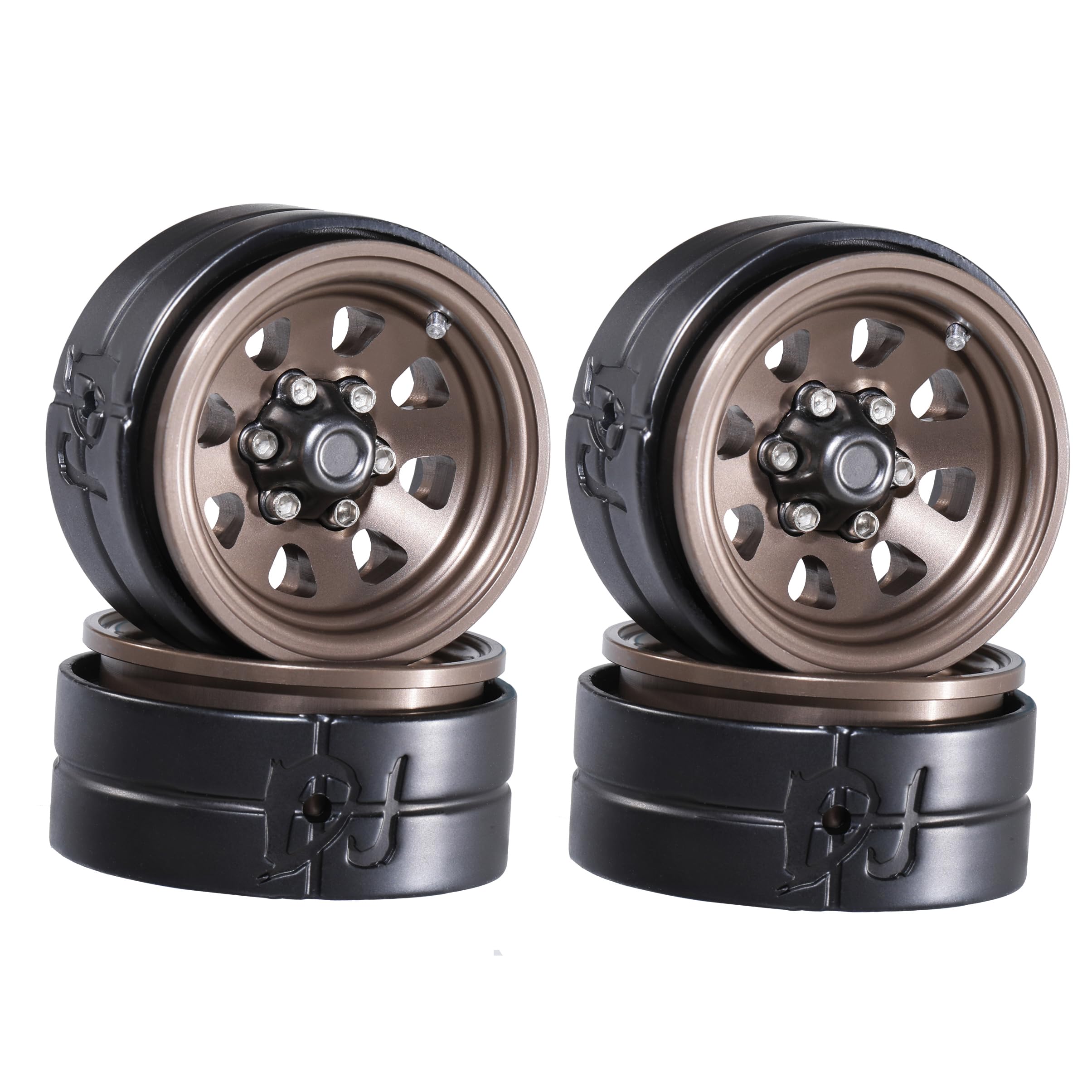 Amazon.com: DJCRAWLER 1.3 Beadlock Wheel 8-Spoke Retro