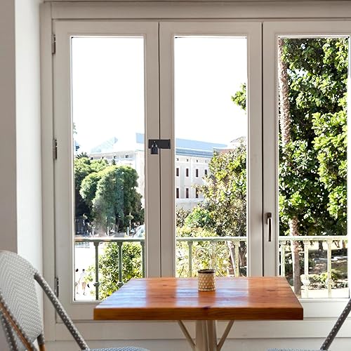 Miniatura 6 de Pestillo de cerrojo de 4 pulgadas, paquete de 4 cierres de cerrojo negro, cerrojo para gabinete, cierre de puerta, cierre de seguridad para valla de