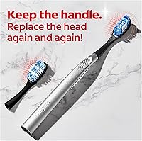 Vista 6 de Kit de inicio de cepillo de dientes Colgate con cabezal reemplazable, Optic White, 2 cabezales de cepillo