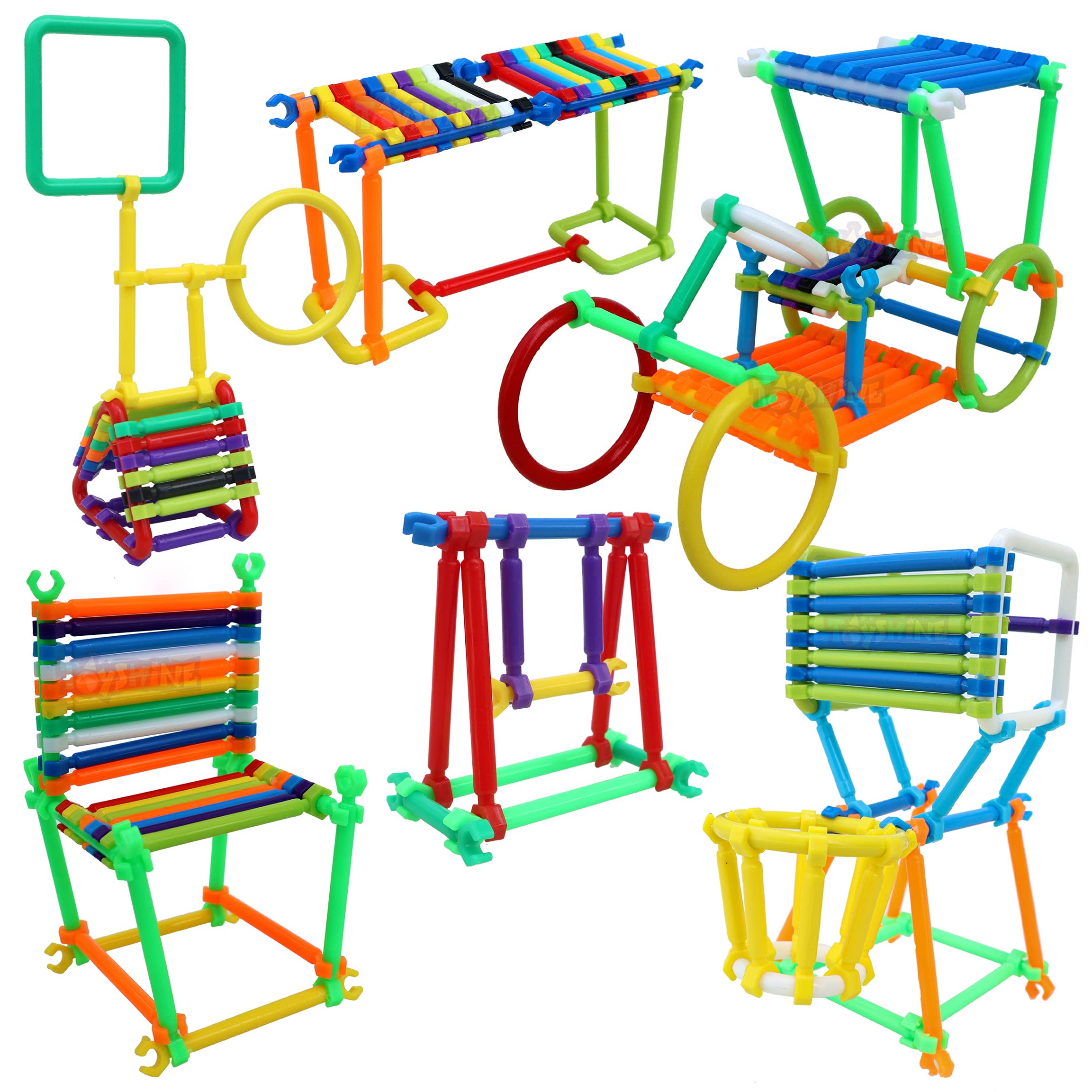 Toyshine Kid's Educational Building Blocks Smart Sticks Set (Multicolor) - Pack of 360 (360 pieces)