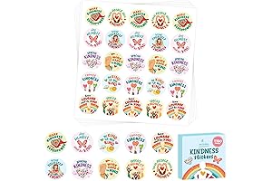 1100 Unity Day Stickers for Kids - 44 Sheets of Be Kind Unity Stickers