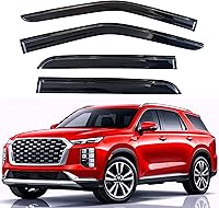 Vista 208 de KPY Moldura deflectora de viento con protección contra la lluvia compatible con GMC Terrain 2018-2023, 4 unidades, para ventana lateral, autoadhesiva
