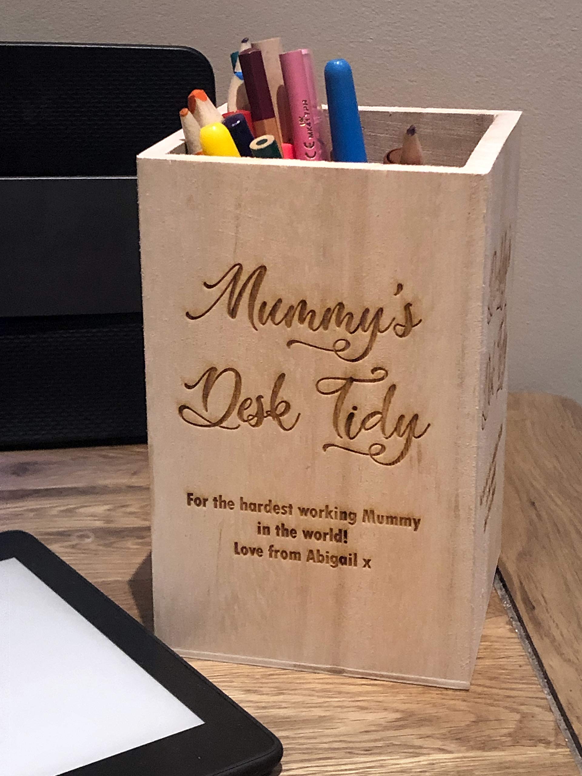 ukgiftstoreonline Personalised Mummy Themed Desk Tidy Gift
