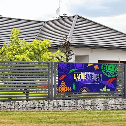 Miniatura 27 de Telones de fondo del mes de la herencia de los nativos americanos para fiestas de vacaciones, fondo de fotografía para interiores y exteriores, Negro