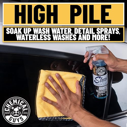 Miniatura 9 de Chemical Guys MIC_506_24 - Toallas profesionales de microfibra de alta calidad, color dorado, color dorado, 16 x 16 pulgadas, paquete de 24 unidades