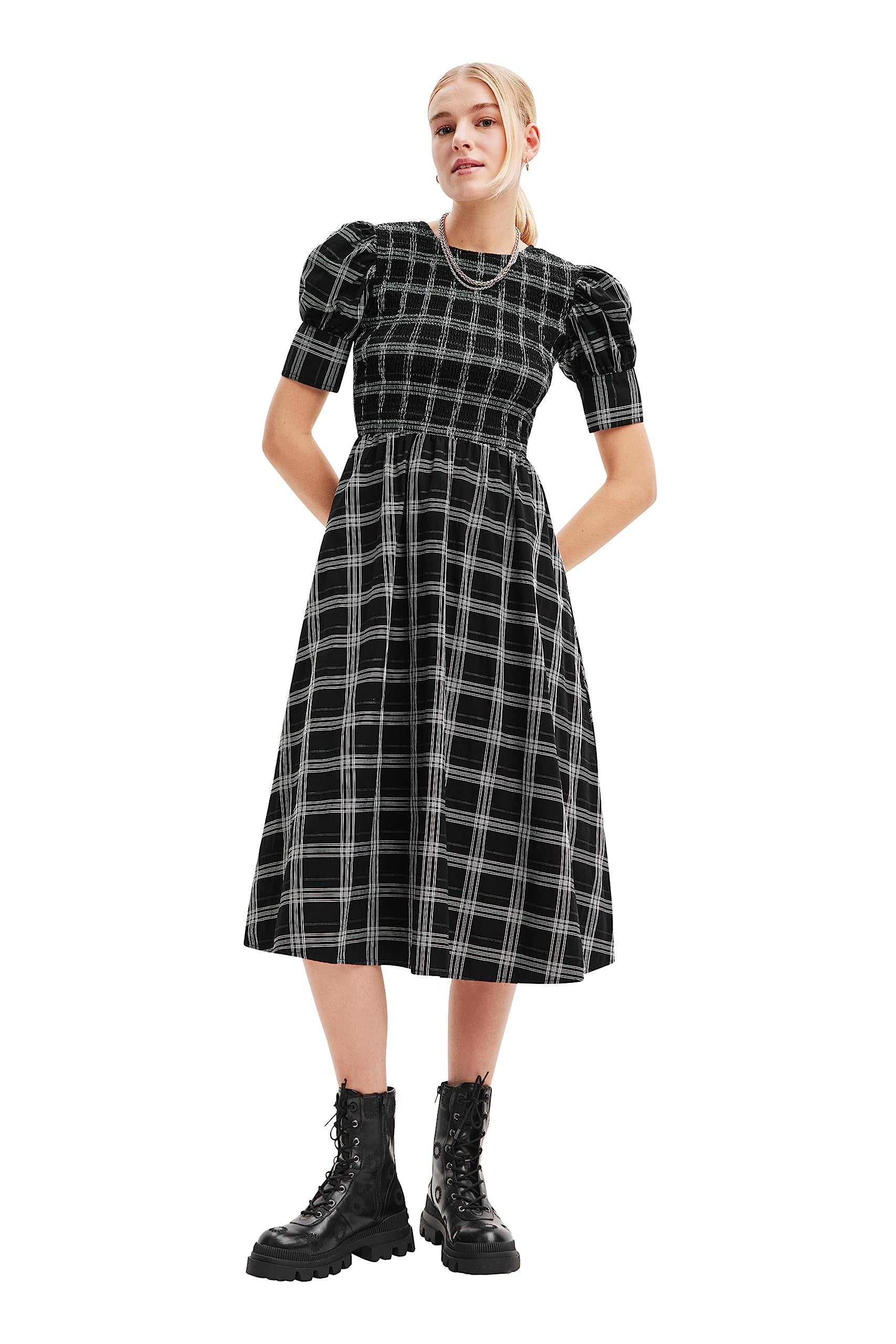 Midikleid Karos - BLACK - XL