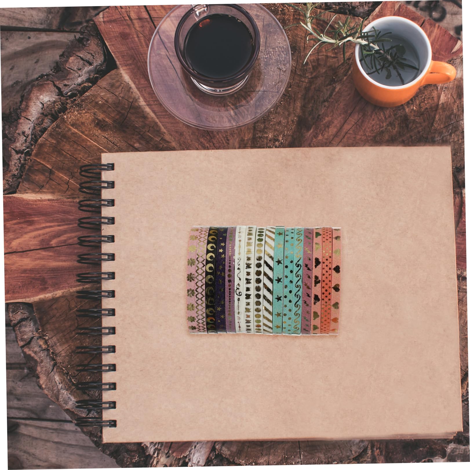 LALAFINA 144rollos Cinta Washi Decorativa Para Manualidades Tapes Adhesivas Multifuncionales Para Scrapbooking y Planificadores
