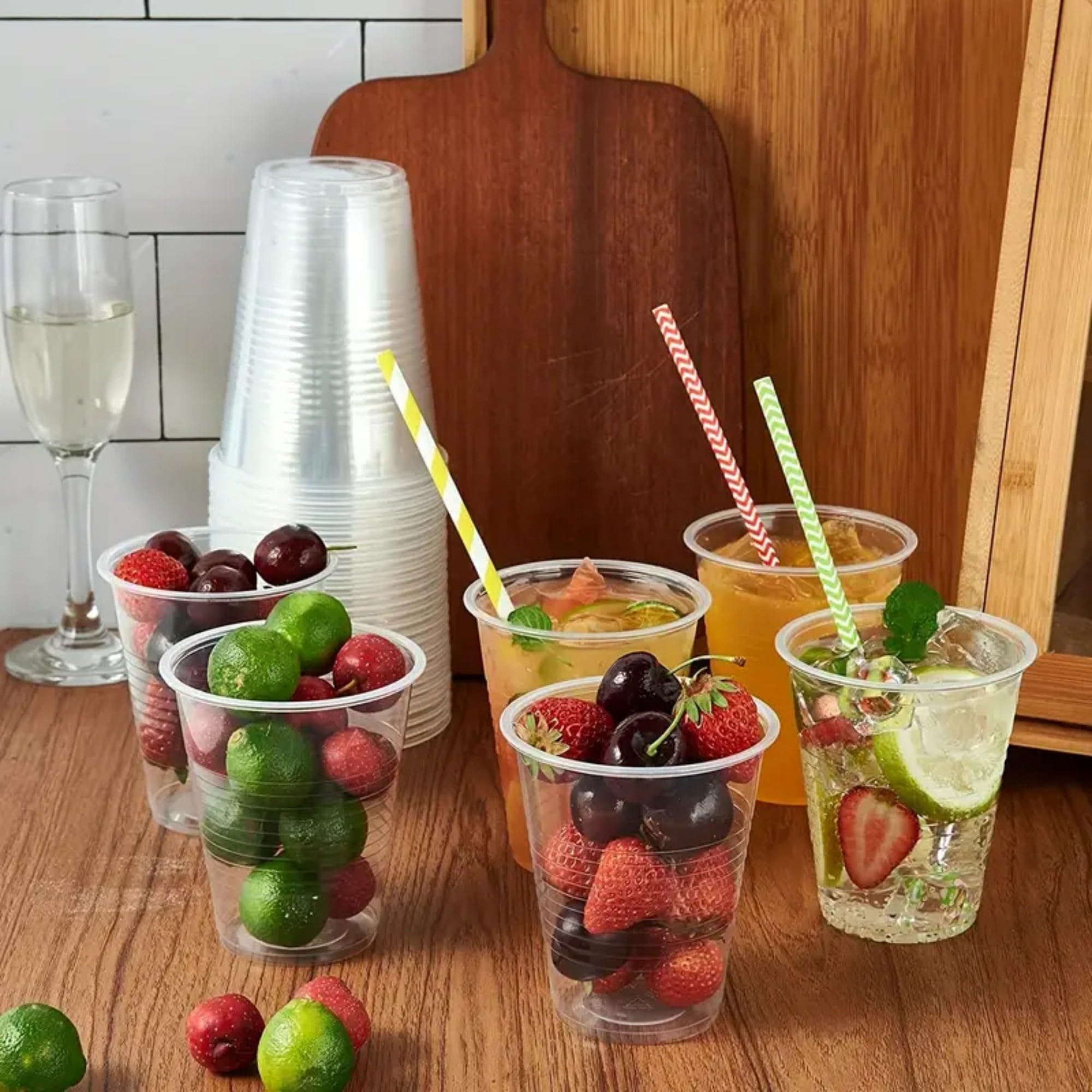 YEEHAW Bicchieri Di Plastica Trasparenti 255 Ml, Confezione Da 2000 Pezzi, Usa E Getta Per Feste, Matrimoni E Eventi, Senza BPA