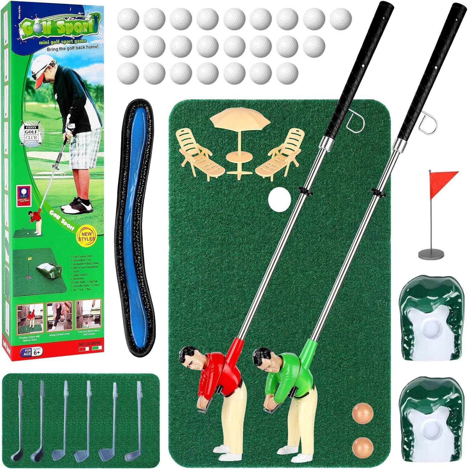 Mini Golf Toys Two Mini Golfers