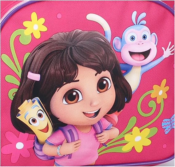 Vadobag Dora the Explorer and Boots the Monkey Backpack for Children | School | Kindergarten - Red - Size 29 x 23 x 10 cm - 584-00754
