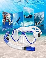 Vista 7 de Greatever Dry Snorkel Set,Panoramic Wide View,Anti-Fog Scuba Diving Mask,Professional Snorkeling Gear