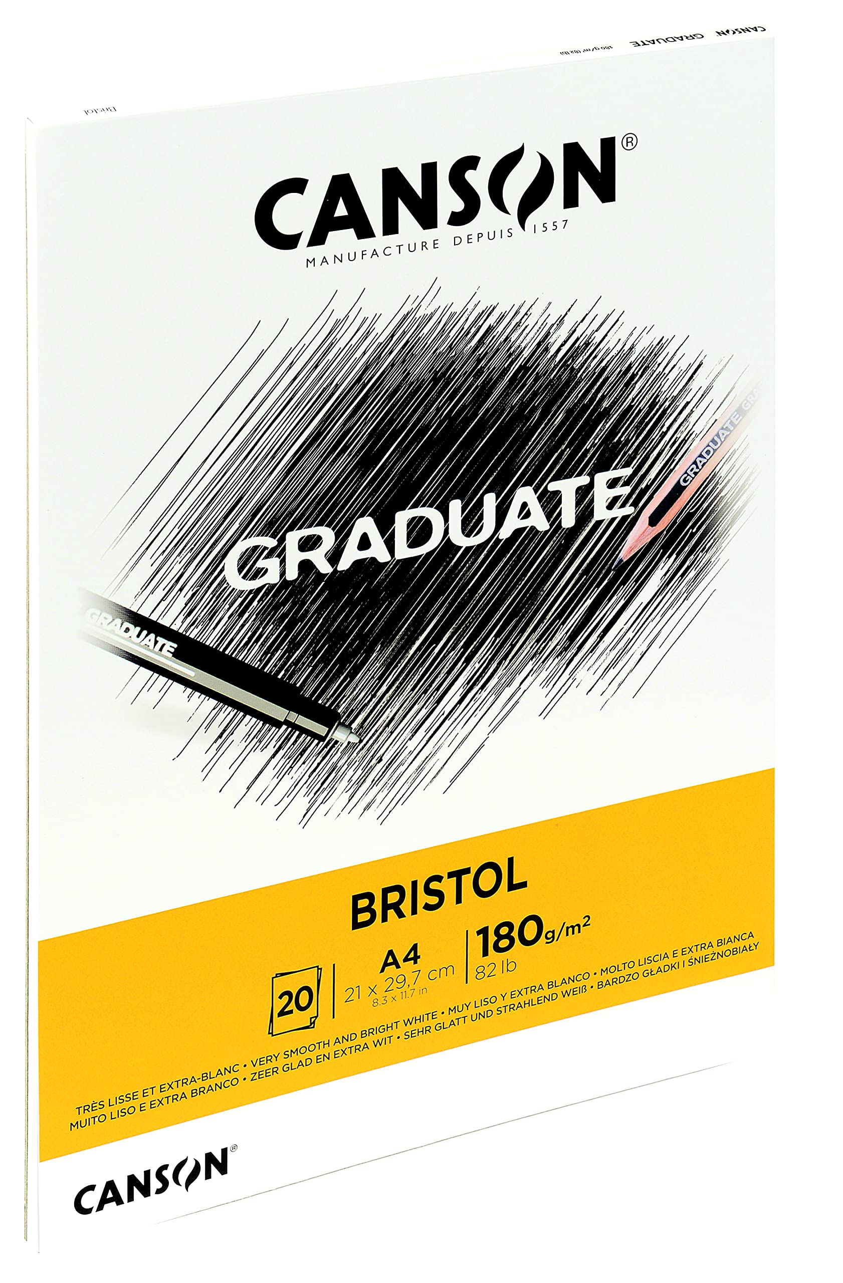 Canson Graduate Book C400110383 Blok Techniczny, Biały, A3