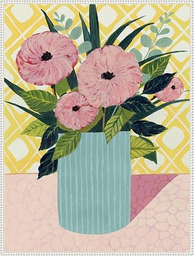 Miniatura 9 de Amanti Art Framed Canvas Wall Art 24x18 Retro Bouquet I by Grace Popp, Framed Wall Art Canvas, Flowers Artwork, Traditional Decor, Medium Poster