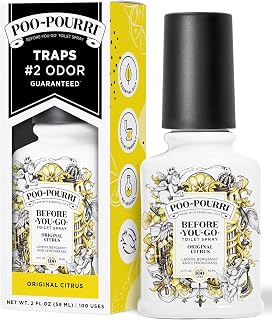 Poo-Pourri Before-You-Go Original Citrus Toilet Spray, 2oz - Traps Odors Instantly, Essential Oils, 100 Uses, Travel Size