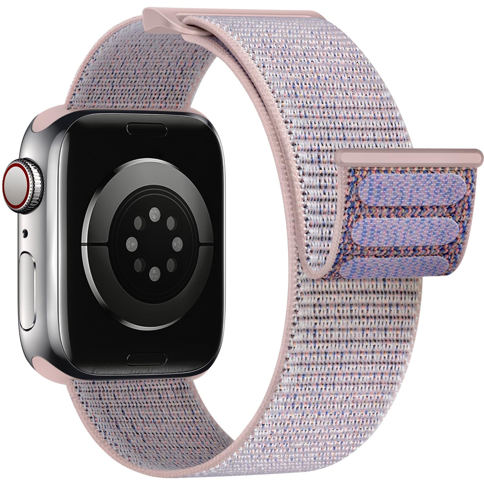 Yoohoo Nylon Straps Compatible with Apple Watch Straps 44mm 45mm 46mm 49mm 42mm(Series 3/2/1)Women Men,Upgraded Soft Nylon Replacement Bands for iWatch Series 11 10 9 8 7 6 5 4 3 2 1 SE3 Ultra3/Black — view 10
