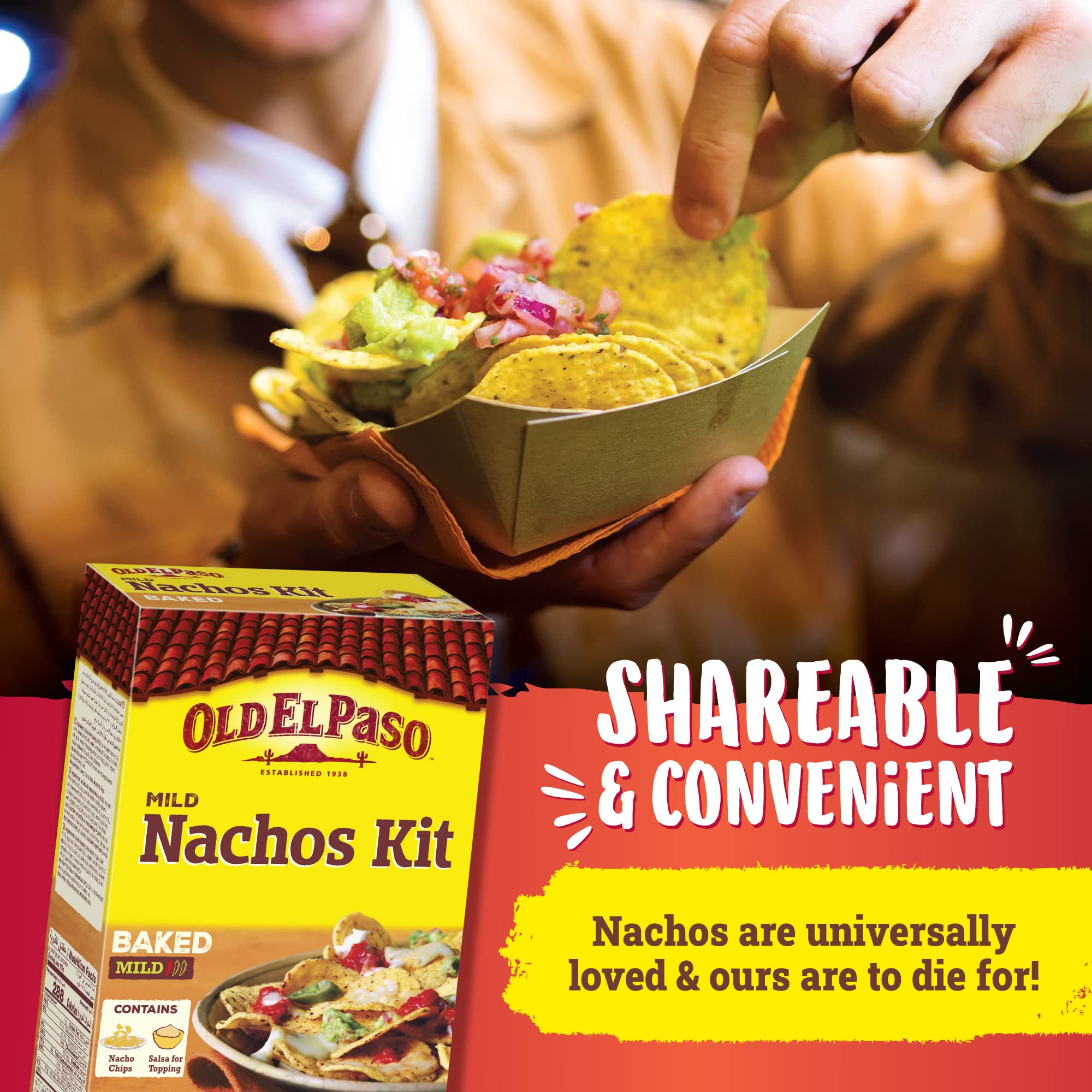 505g Nacho Kit Old El Paso Cheesy Baked Nacho Kit - 505g | Mexican ...