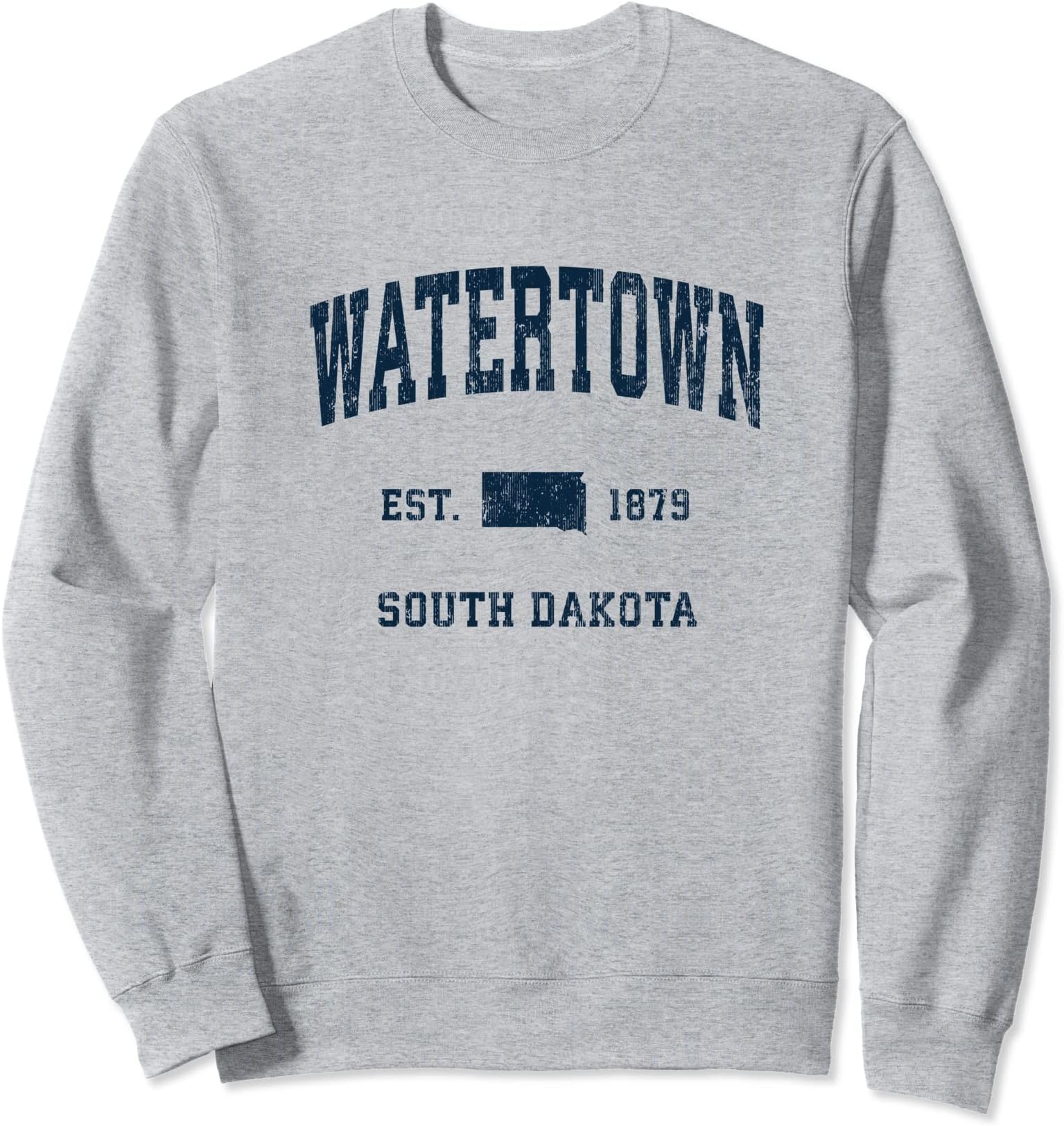 Watertown SD Retro T-Shirts & GiftsWatertown South Dakota SD Vintage Athletic Navy Sports Desig Sweatshirt