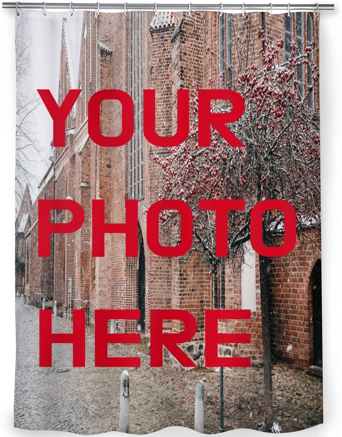 EZAIOT Custom Photo Shower Curtain Custom Image Shower