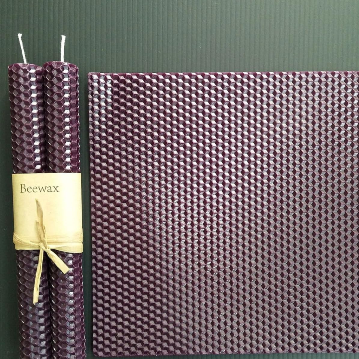 BATHVEVE Juego para Hacer Velas Caseras con 10 Láminas de Cera de Abeja Natural y 10 Núcleos de Algodón, Fácil de Usar para Práctica en Casa o Uso Profesional Color Color Aleatorio
