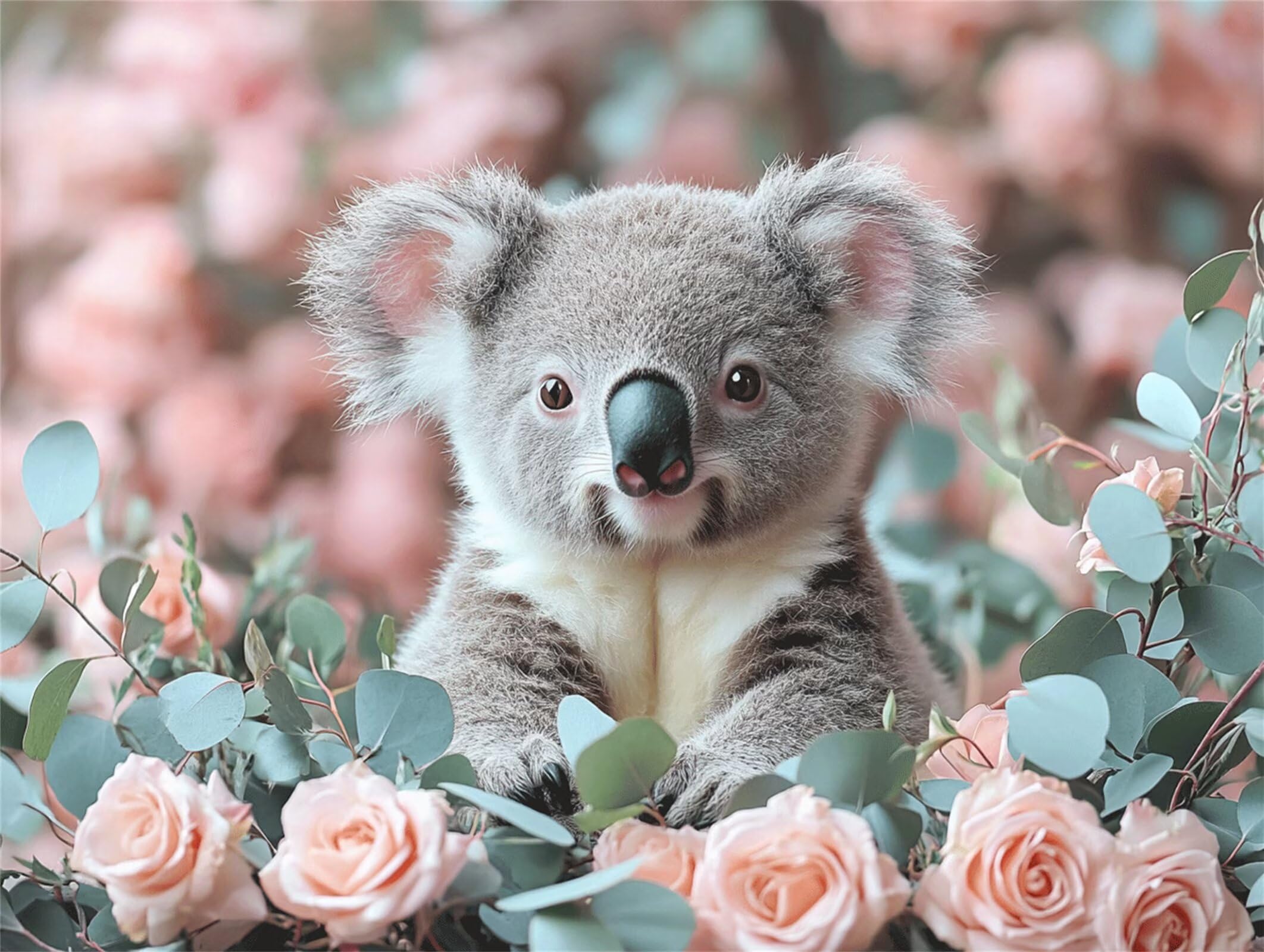 Puzzle 3000 elementów dla dorosłych, gry rodzinne, Koala Rose, n-350