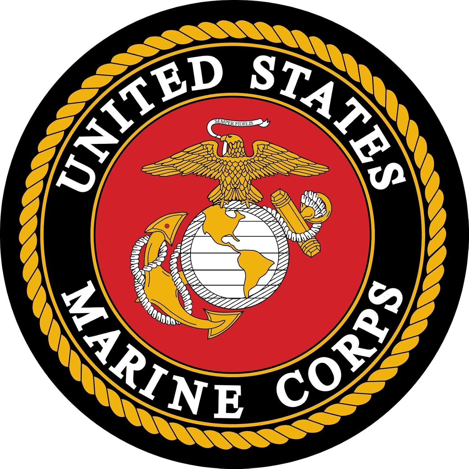 Whimsical Practicality U.S Marines Edible Icing Image Cake Top Decoration, 1 Piece | Patriotic Military Design High-Resolution Artwork