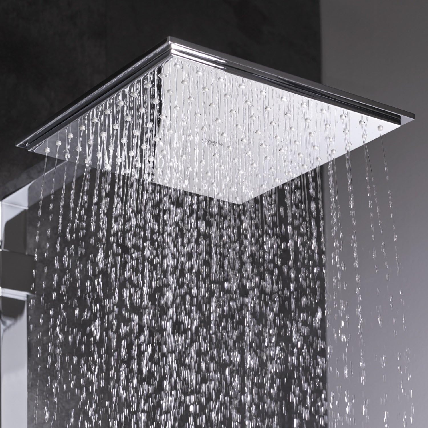 Grohe 27705000 Euphoria Cube Rain Shower Head, 2.5 GPM, Starlight Chrome