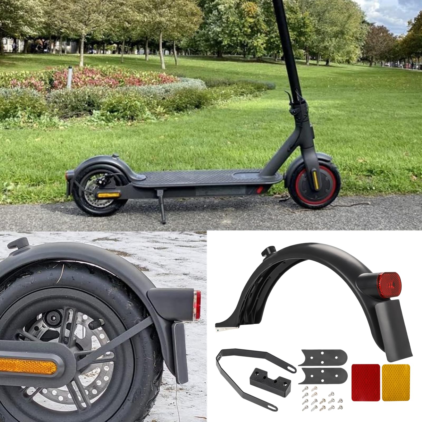 Parafango Per Scooter Elettrico, Parafango anteriore posteriore for pneumatici, for Xiaomi, Mijia M365 Pro Pro2 1S Kit di ricambio for riparazione scooter elettrico for skateboard(Blue
