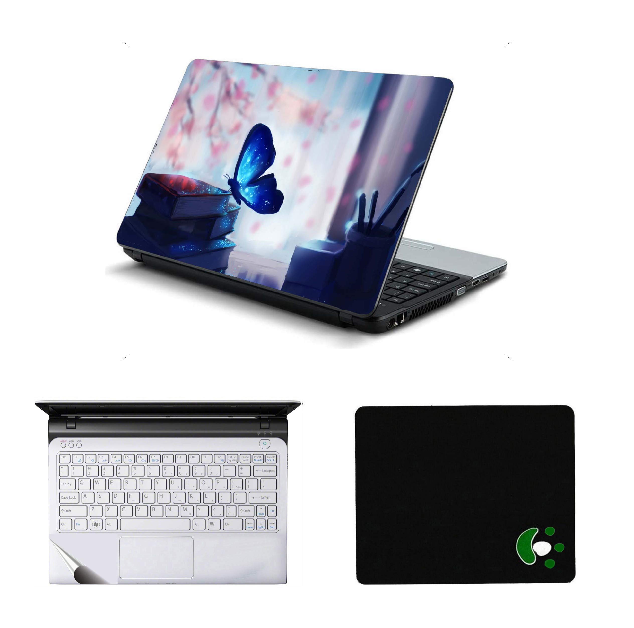 StickerKing 3in1 Laptop Accessories Combo 15.6 Inch Butterfly on Book Laptop Skins Stickers, Mouse Pad and Palmrest Skin for HP-DELL-Lenovo-Asus-Acer Laptops || Notebooks (B08NPC7ZXS) Amazon Price History, Amazon Price Tracker