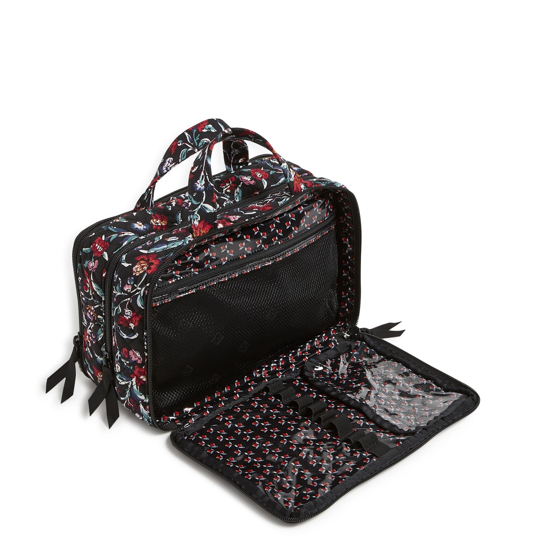 Vera Bradley Ultimativer Reise-Make-up-Organizer aus Baumwolle für Damen