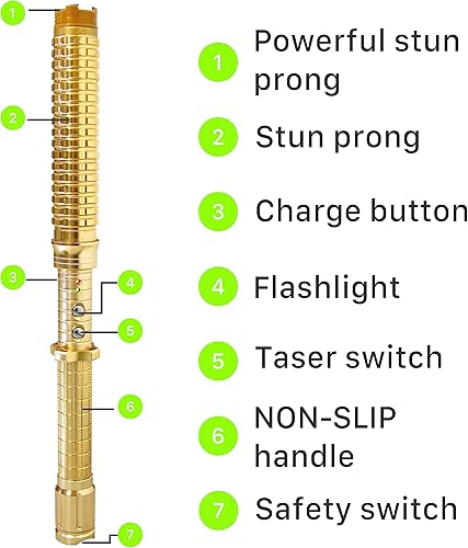 Miniatura 3 de Pistolas paralizantes para hombres y mujeres, bastón paralizante todo en uno de seguridad