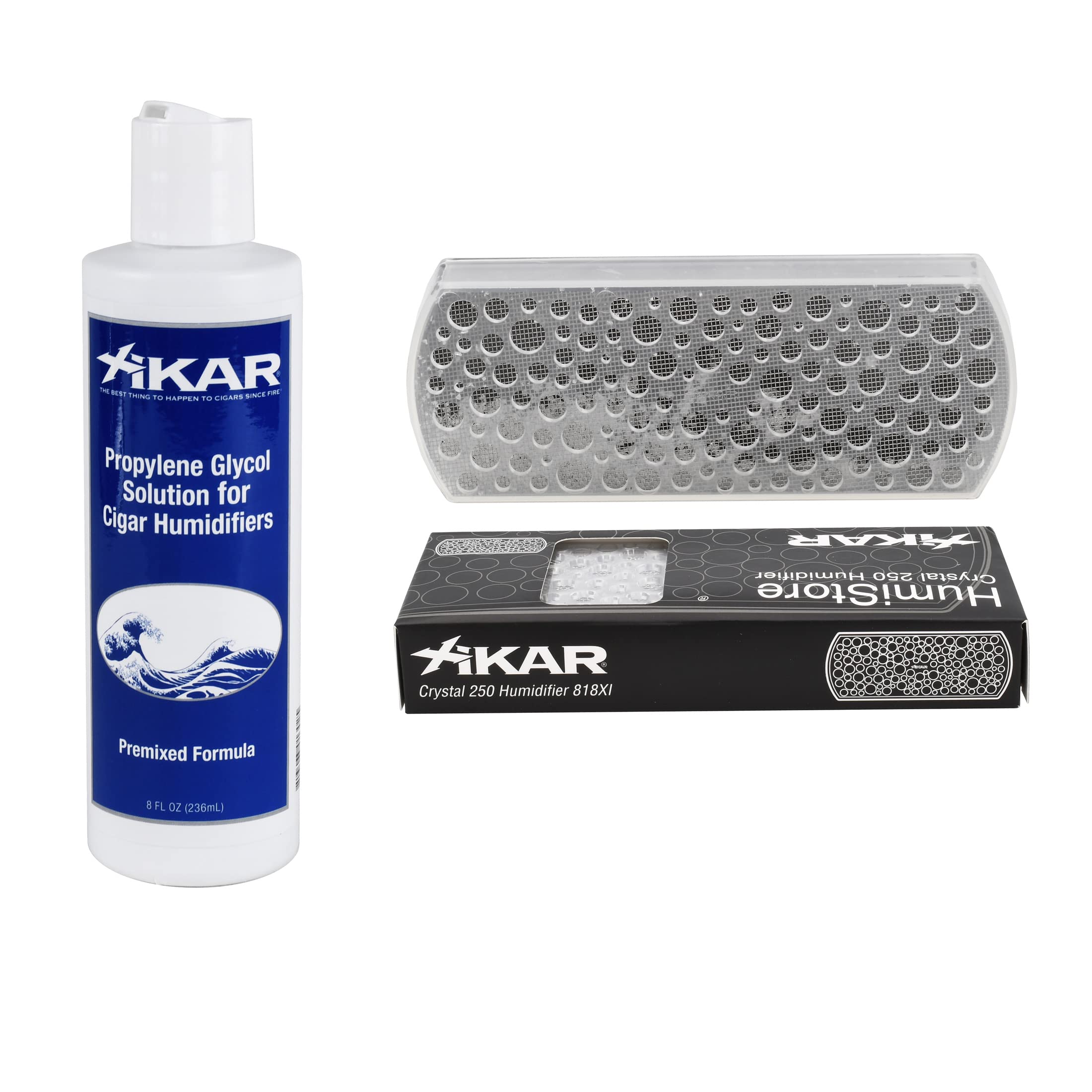 Xikar Humidification Kit - 250ct Humidifier, 8oz Solution