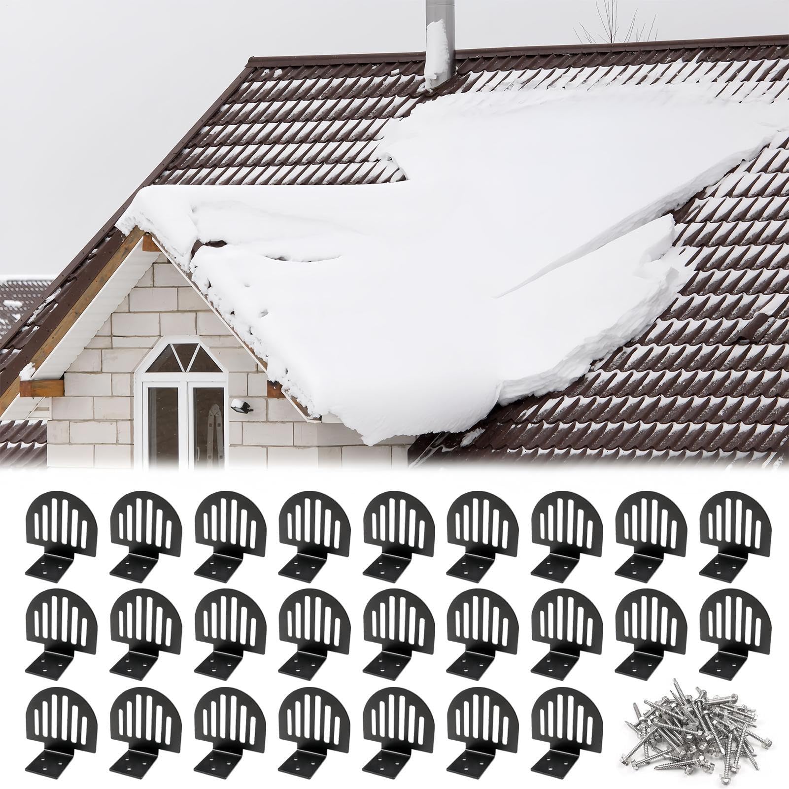 Paranieves para Techos Protección contra Nieve y Hielo para | Antihielo con juntas para techos metálicos para Techos de Junta Alzada y Suministros Invernales de Nieve