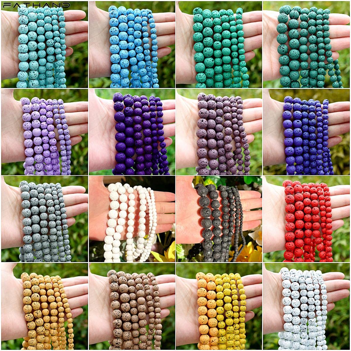 Perlina Distanziatrice In Onice Nero Opaco Naturale Da 4 Mm, 6 - Foto 5