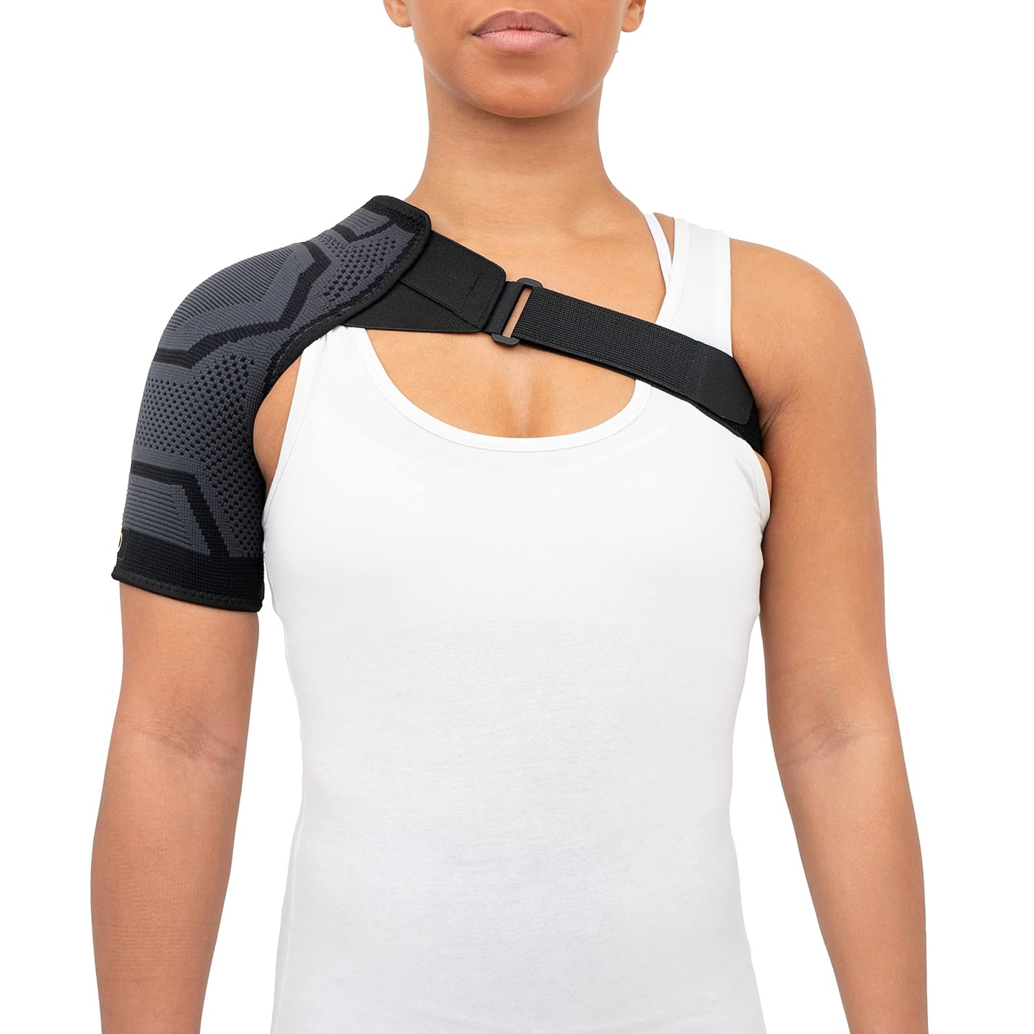 Copper Compression Shoulder Brace | Shoulder Pain Relief with PowerKnit Compression Technology | Shoulder Support Brace for Men & Women | Torn Rotator Cuff, Dislocation, & Other Shoulder Injuries : Health & Household