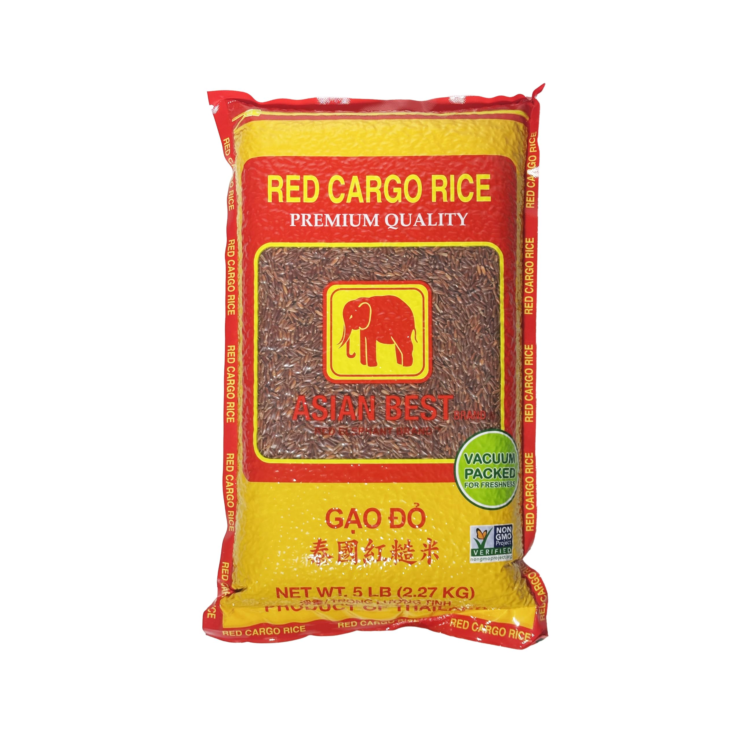 Premium Select Authentic Red Rice, Non-GMO, 5 Pound Bag