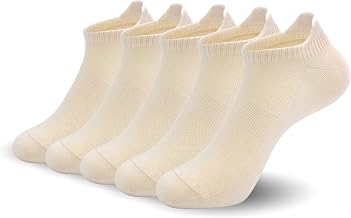 SERISIMPLE Women Ultra Thin Socks Viscose Bamboo Low Cut No Show Ventilating Ankle Anti Odor Arch Support Mesh Socks 5 Pairs