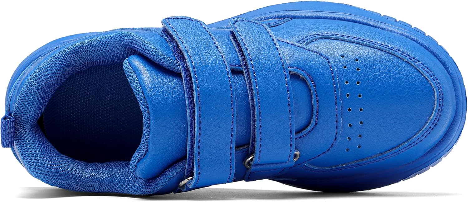 DSWED Unisex-Child Leather Lightweight Breathable Knit Athletic Running Sneakers for Kids Shoes for Boys Girls - Image 5