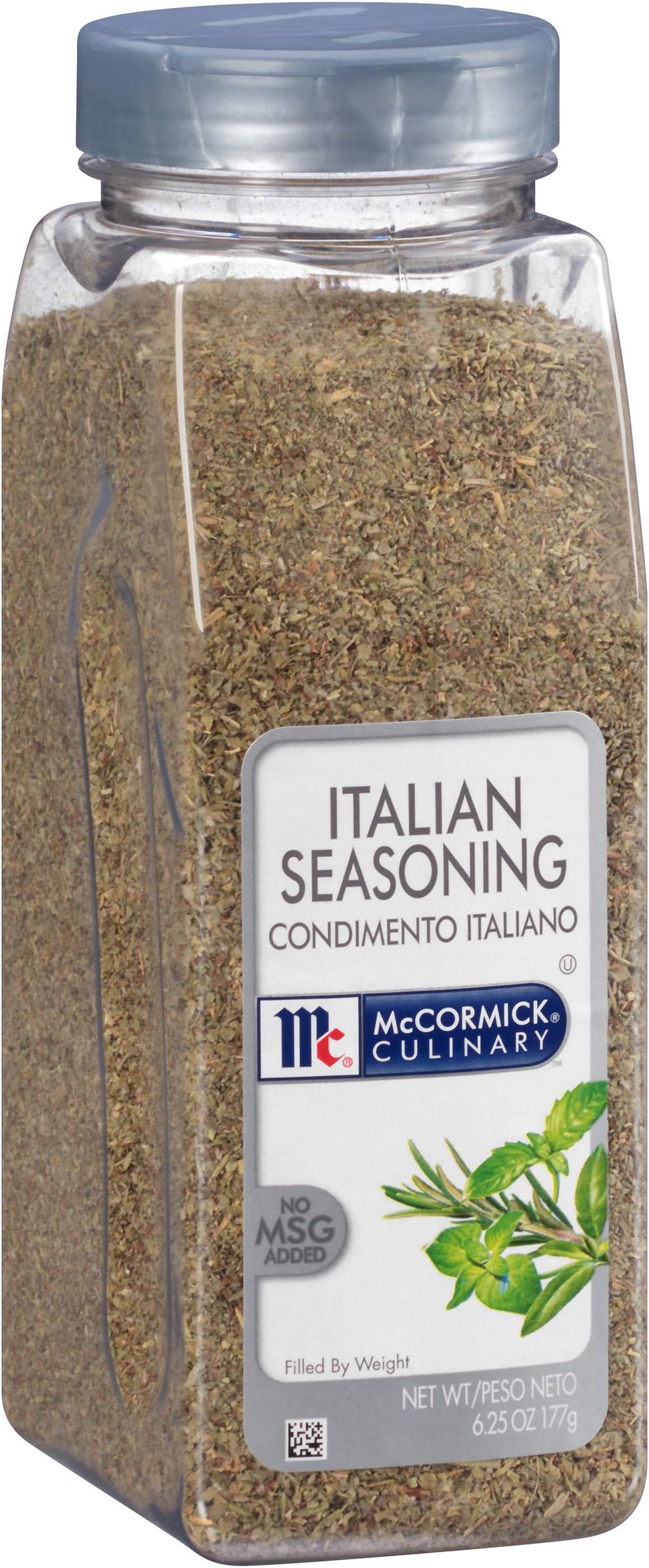 Italian Seasoning, 6.25 oz - One 6.25 Ounce Container of Italian Seasoning Blend for Mediterranean Cuisine, Perfect for Pasta Sauces, Meatballs, Pizza, Soups, Chicken and More