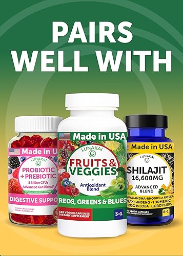 Miniatura 7 de Lunakai Cápsulas de moringa pura fabricadas en Estados Unidos  Suplemento avanzado de extracto de hoja de moringa con ashwagandha, boswellia,