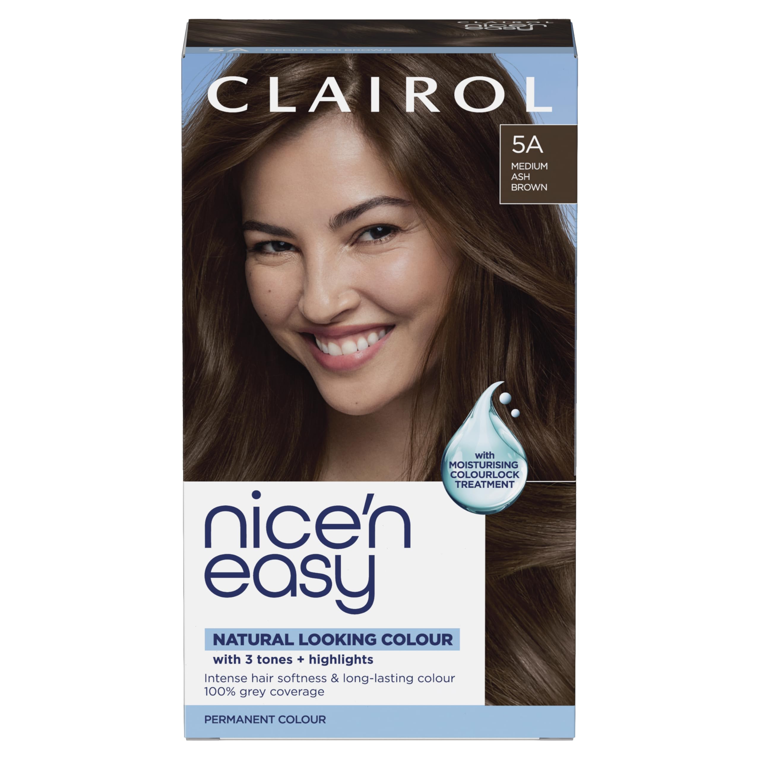 Clairol Nice'n Easy Creme Permanent Colour 5A-Medium Ash Brown