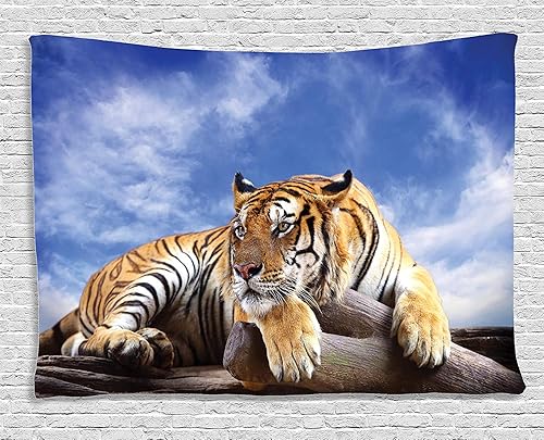 Miniatura 251 de Ambesonne Tapiz gótico, patio con hiedra encantada en la puerta antigua al bosque, colgante de pared ancho para dormitorio, sala de estar, 2-Verde