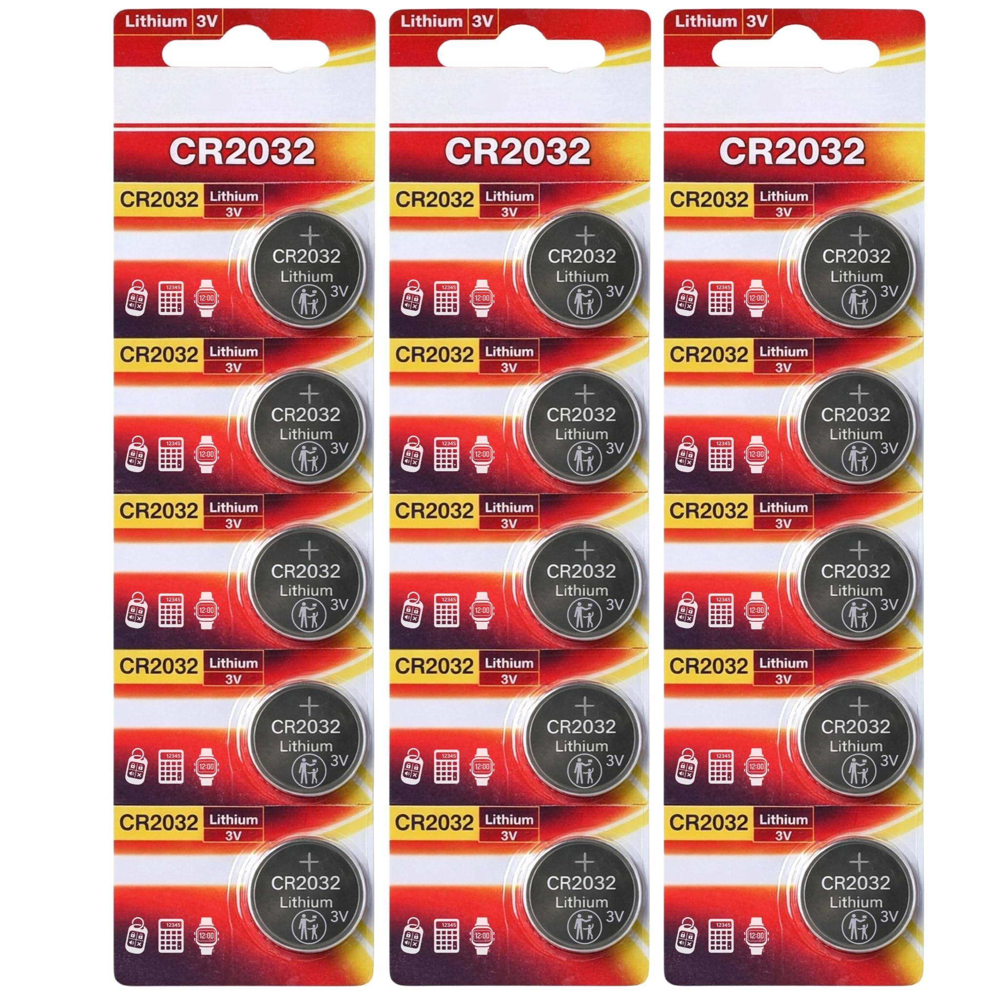 CR2032 Batteries, Long Lasting 3V Lithium Coin Cell 2032 Battery for Apple Airtag, Car Key Fobs, Watches, Heart Rate Monitors, Scales, LED Candles, Calculators & Other Small Devices (Pack of 2) — view 15