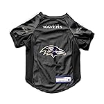 Littlearth NFL Baltimore Ravens Stretch Pet Jersey, Team Color, Large