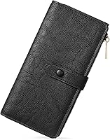 Vista 7 de BOSTANTEN - Cartera de piel auténtica para mujer con bolsillo con cremallera), BL3162011Kcoffee C-Naranja Marrón