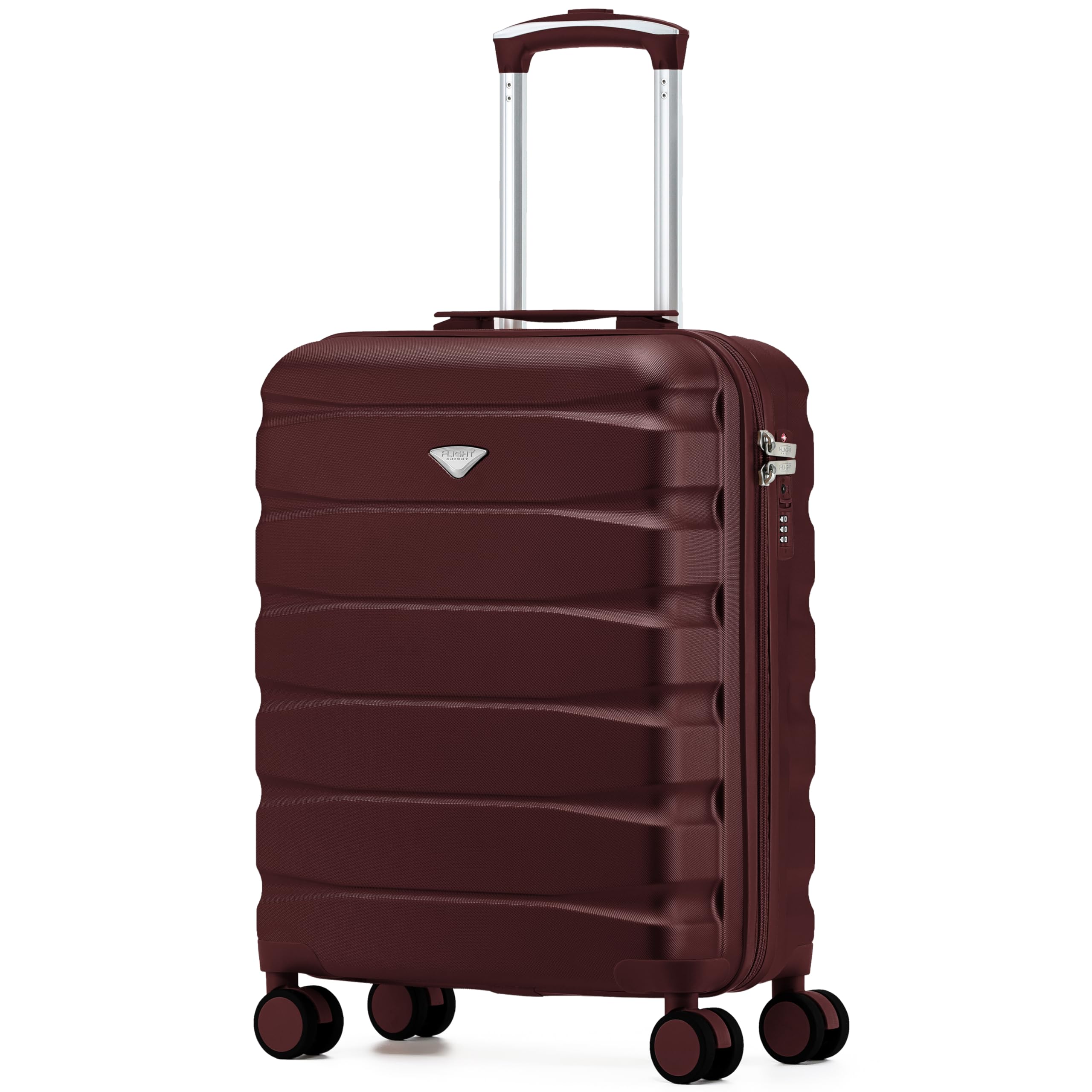 Flight Knight Underseat Cabin Suitcase 45x36x20cm | Free Hand Luggage for EasyJet & Wizz Air | Lightweight ABS Hard Shell with 8 Silent-Glide Spinner Wheels | Max Space Travel Bag — view 150