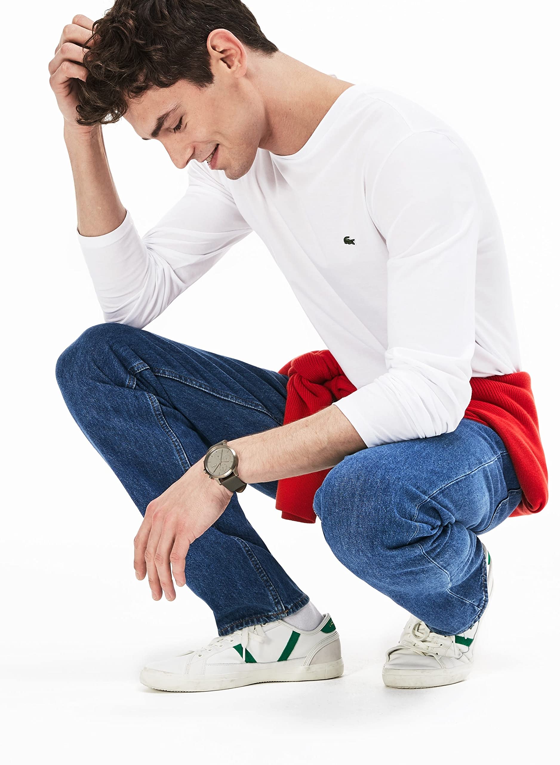 Lacoste T-shirt męski, Biały (001), L