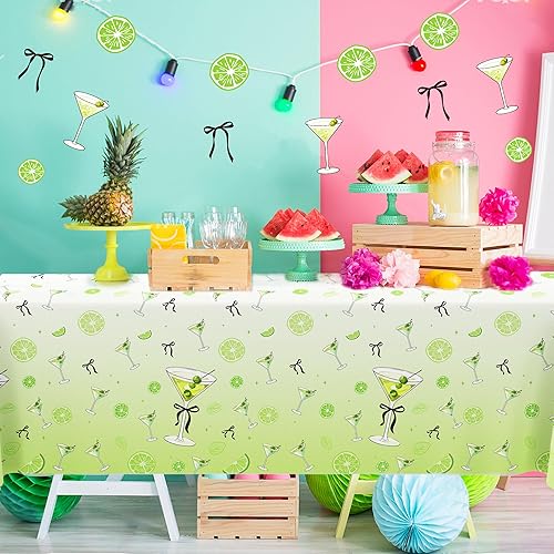 Miniatura 327 de CC HOME 1 pieza de mantel de plástico para fiesta de los 90 de 54 x 87 pulgadas de largo, mantel vintage retro de los 90 de hip hop, tema de 1990