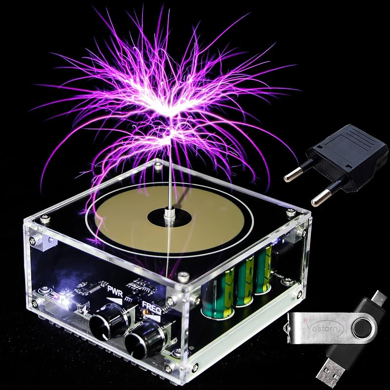 Vastarry Tesla Tekercs 10cm Zenei Elektromágneses Modell Vezeték Nélküli Átvitel