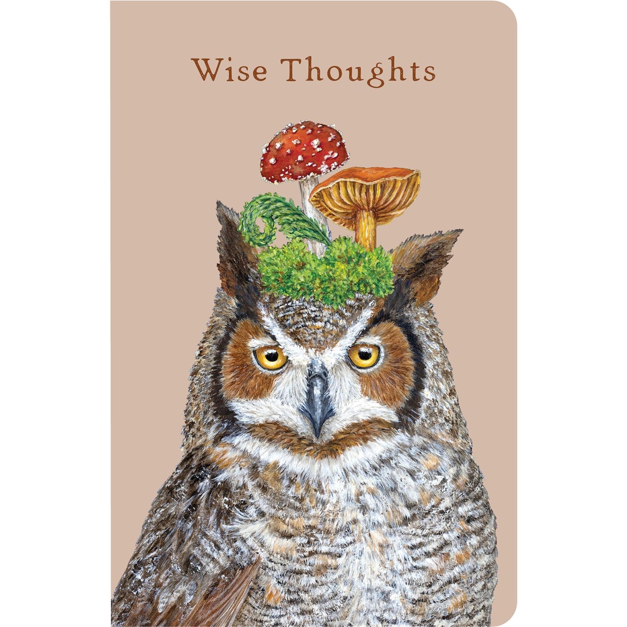 Carnet ligné hibou 15,2 x 23,5 cm pour écriture, journal de gratitude et prise de notes de bureau